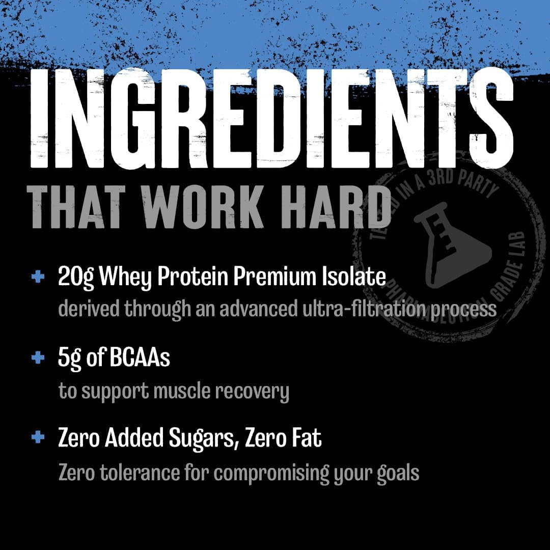 Proteína de suero aislado clara, BCAA 5g, 500g