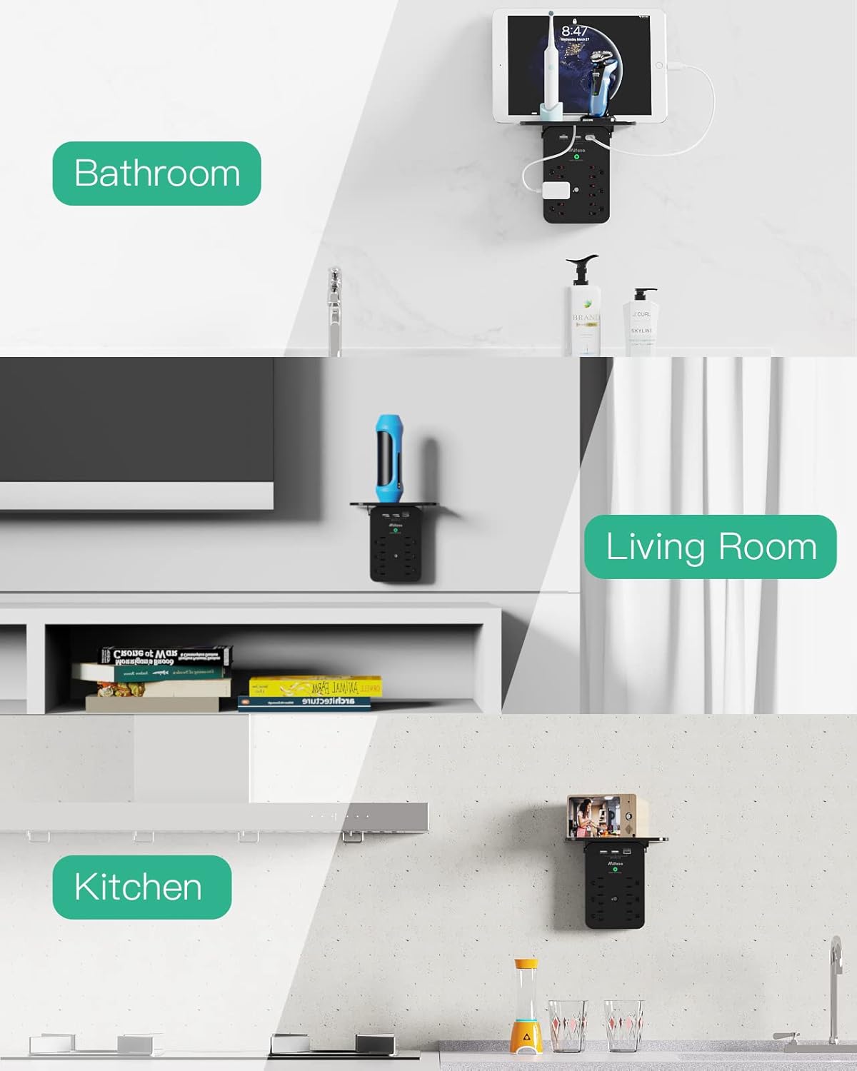 Extensor de toma de corriente – Protector de sobretensiones