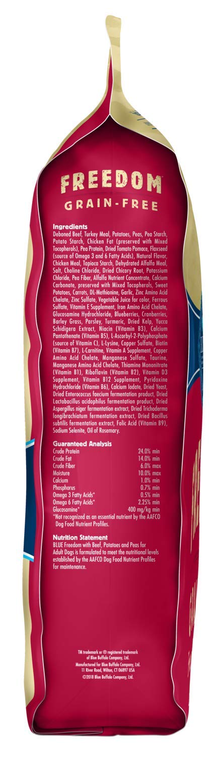 Comida seca para perros Receta de carne de res 11 lb