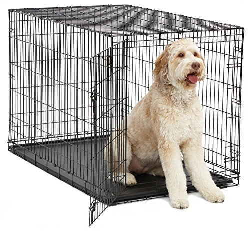 Caja de metal plegable para perros de 48 ''con panel divisor