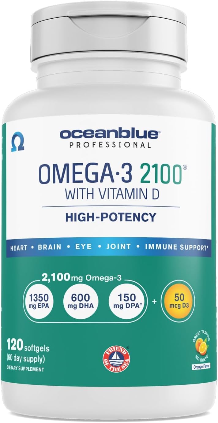 Omega-3 Profesional Oceanblue con D3 – 120 cápsulas