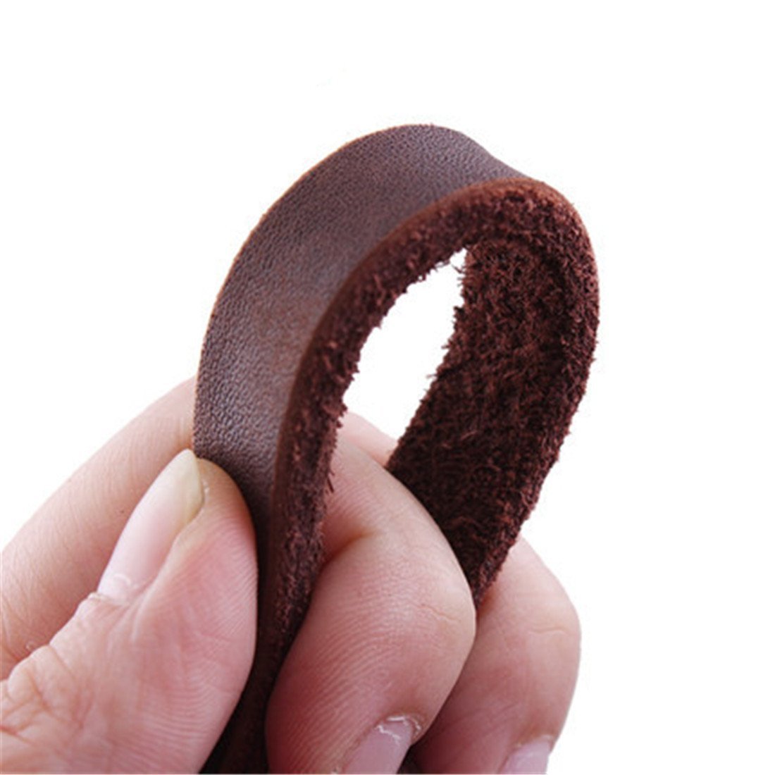 Fairwin correa de cuero trenzada para perros de 6 pies