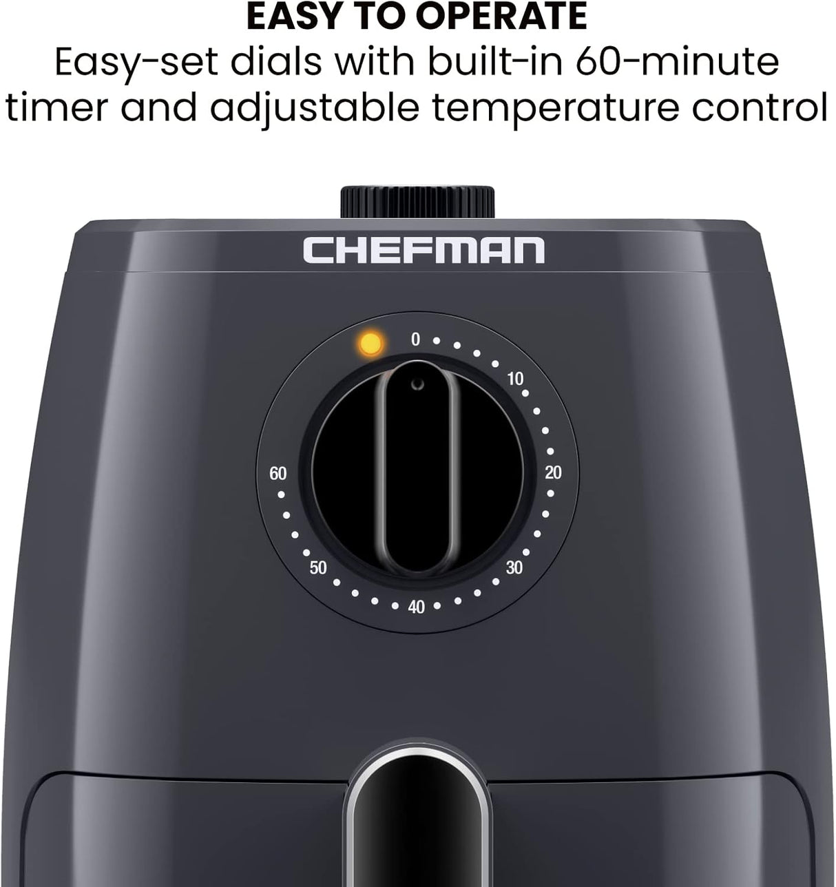 Freidora de aire Chefman TurboFry 2QT, sin aceite, 60 min