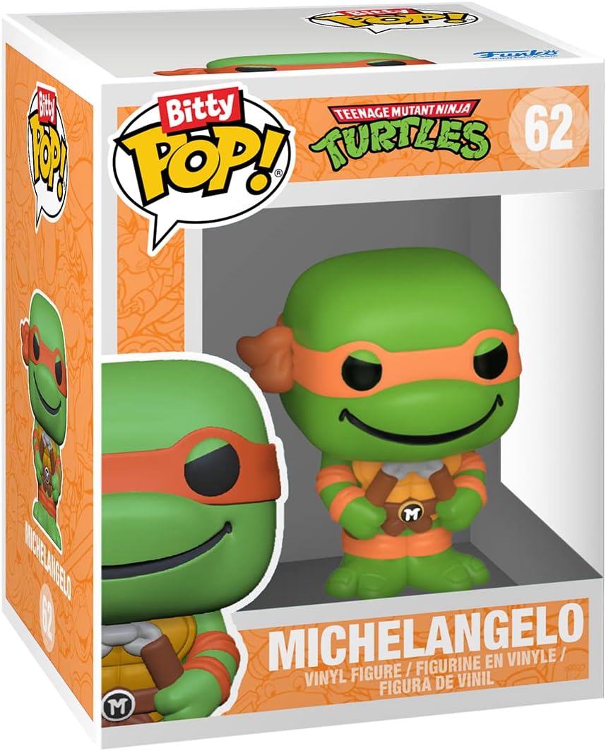 Funko Bitty Pop! TMNT 4-Pack: Leonardo, Michelangelo, April, Chase