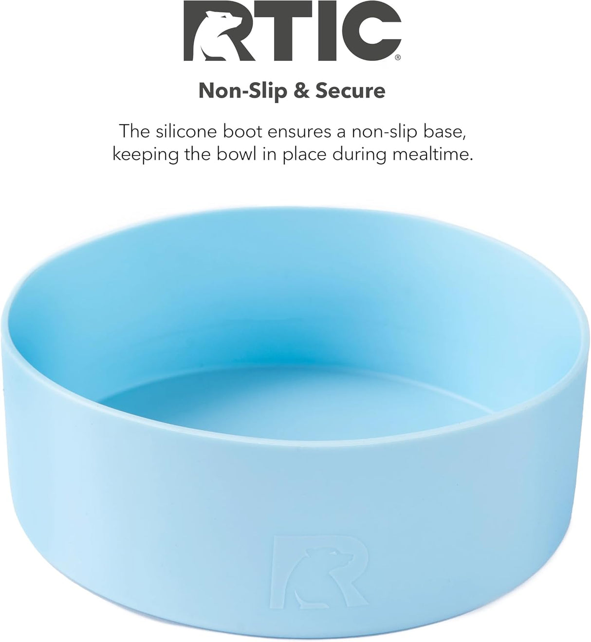 Tazón de perro 3 en 1 RTIC, acero inoxidable, grande, profundo