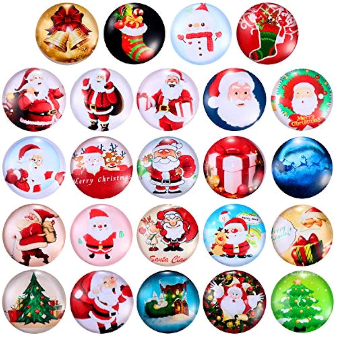 imanes para nevera de Navidad 3D de cristal