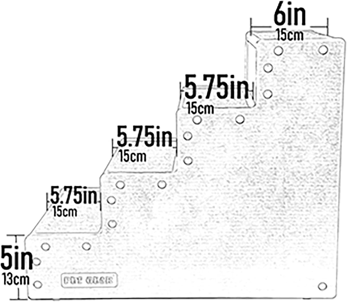 Escalera IV para perros de hasta 50 libras AM9640CH Pet Gear