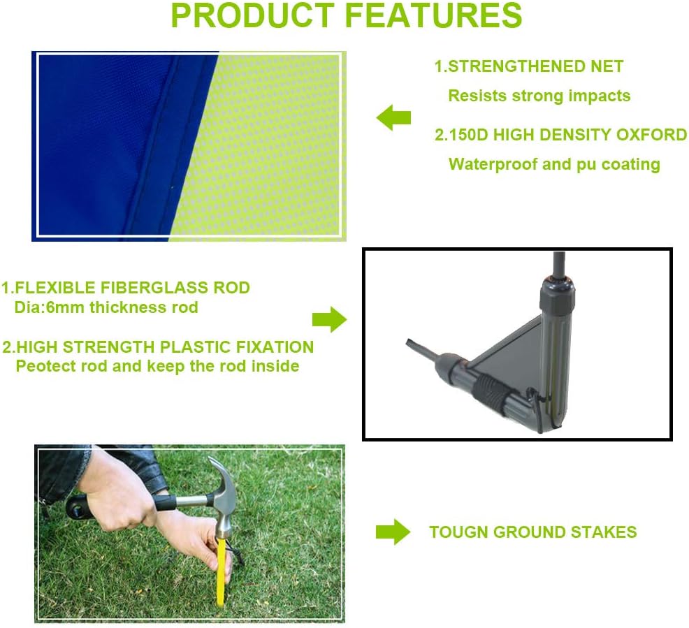 kit de futnbol para niños con portería, red y conos