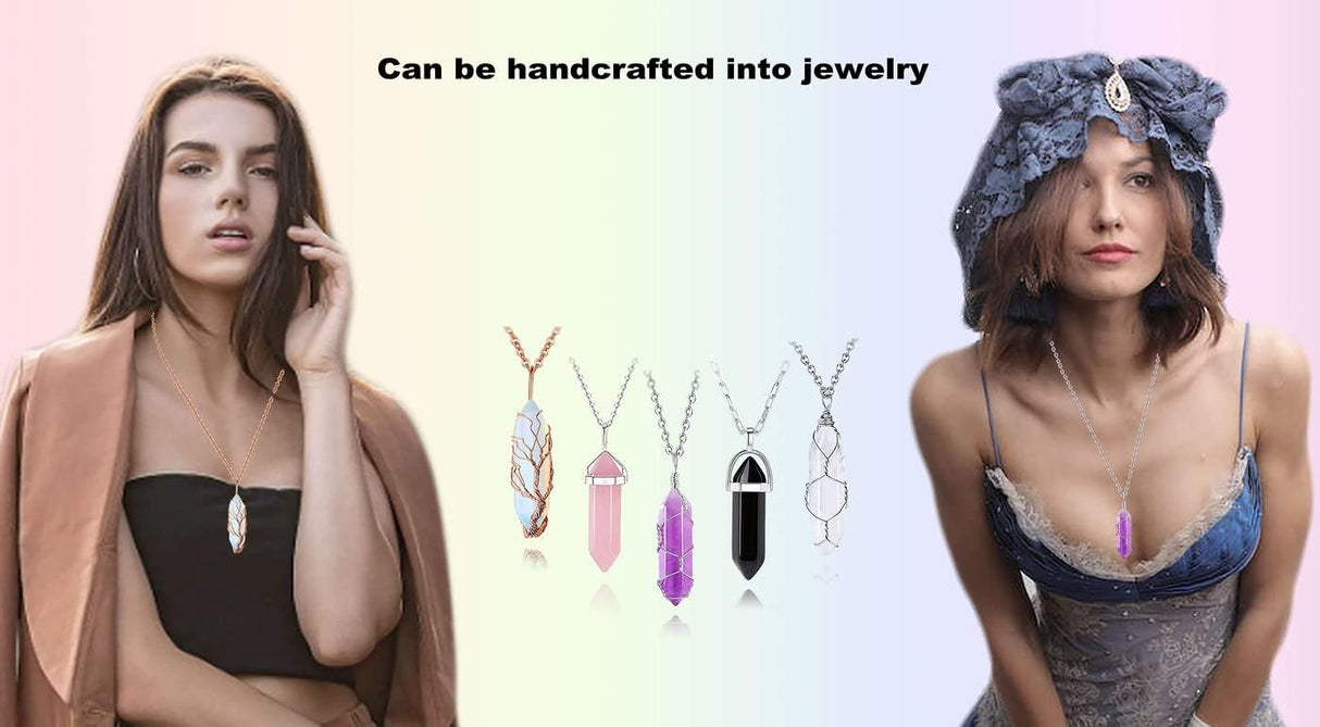 Set de Cristales Sanadores Hexagonales para Meditación Chakra