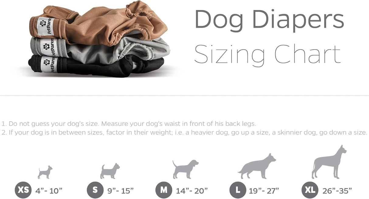 Pet Parents - Pañales lavables para perros y hembras