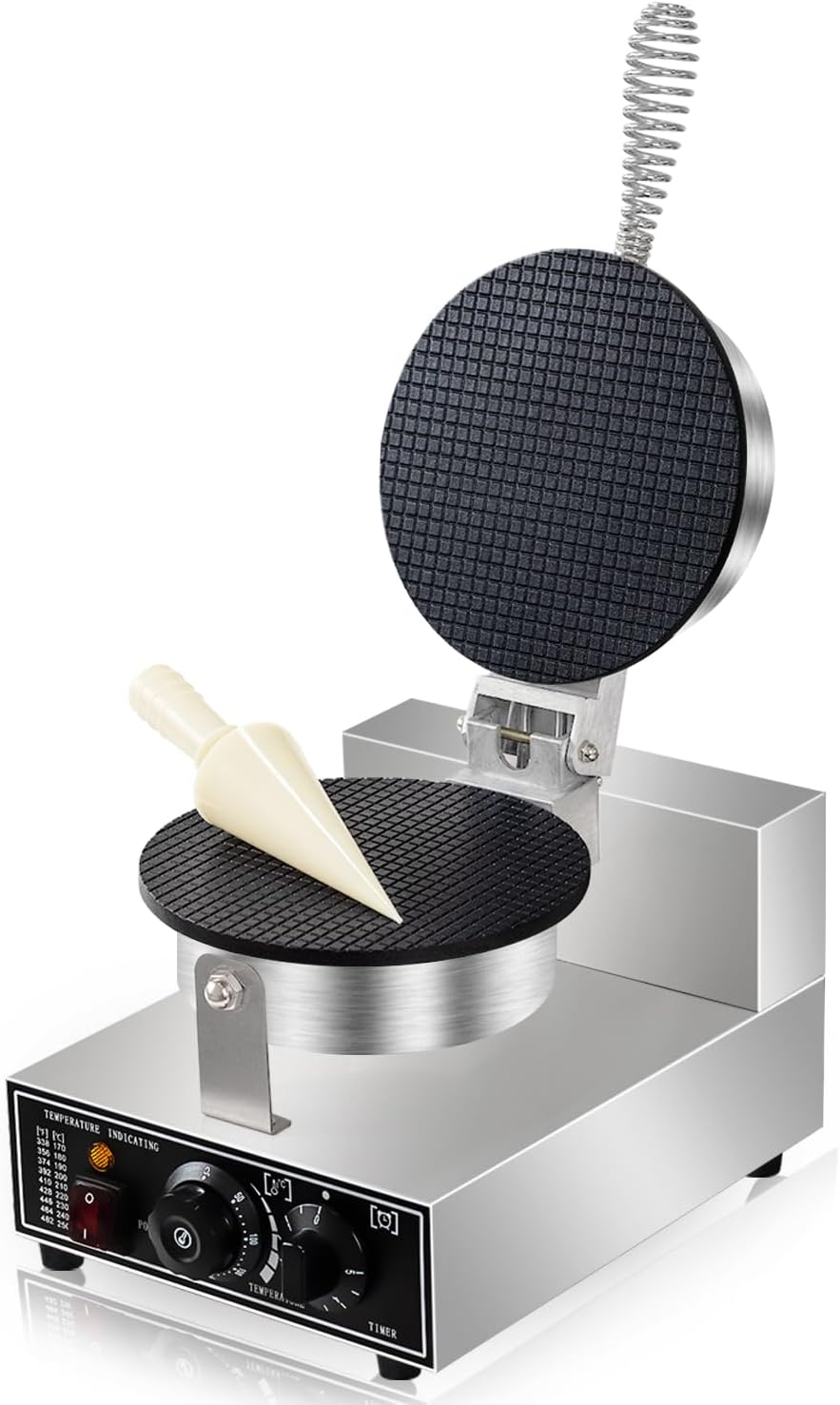 Máquina de Conos de Helado 110V 1300W Acero Inoxidable Modelo X1