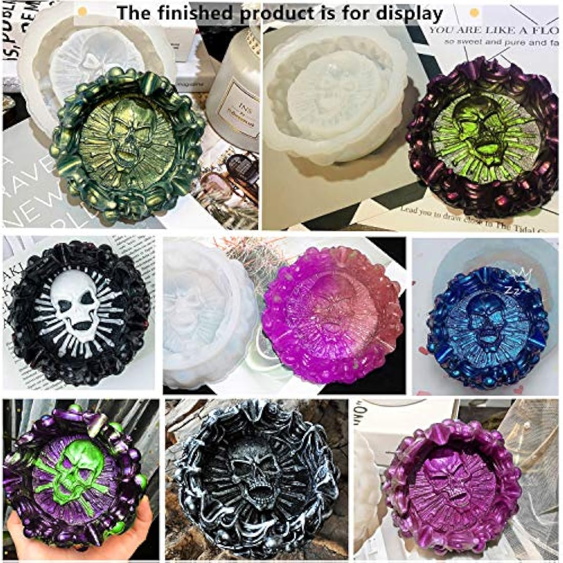 molde de silicona para cenicero