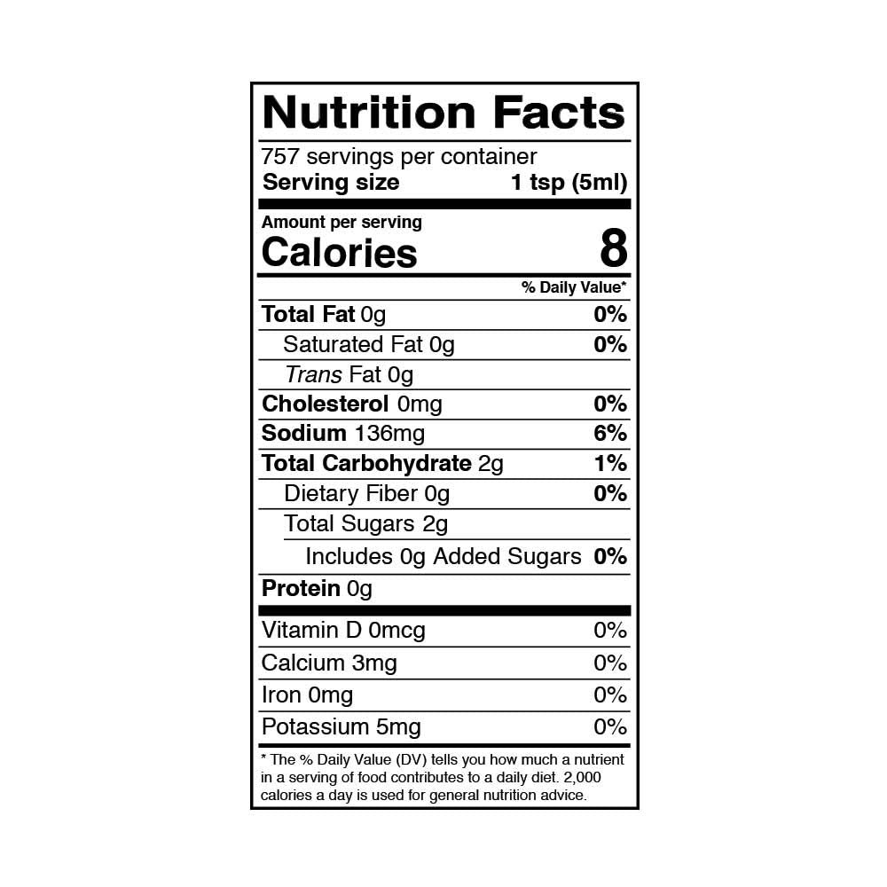 Aminos de Coco Orgánicos Kevala - 1 Galón, Bajo Sodio, Sin Soja