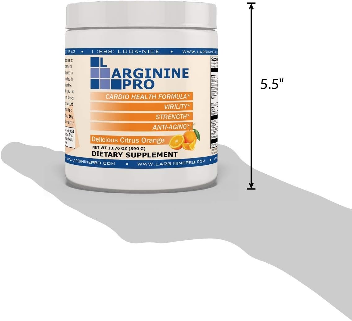 Suplemento de L-arginina 5,500 mg de L-arginina Plus