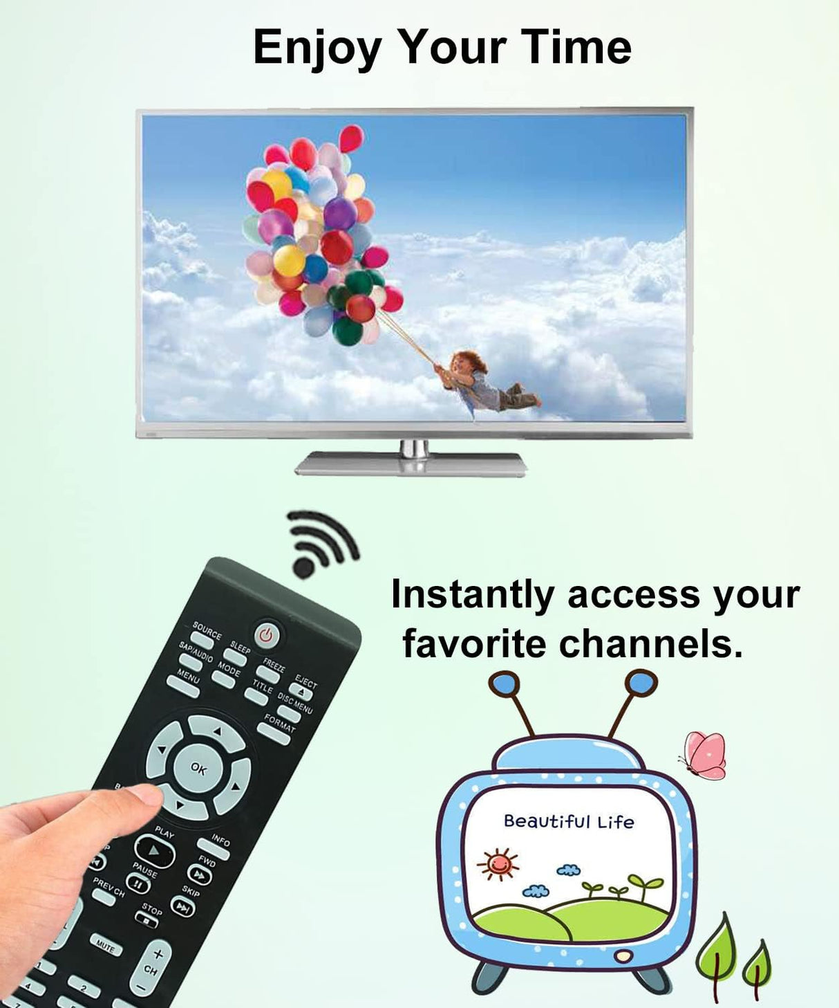 Control Remoto Universal Magnavox para TV DVD Combo 19MD301B