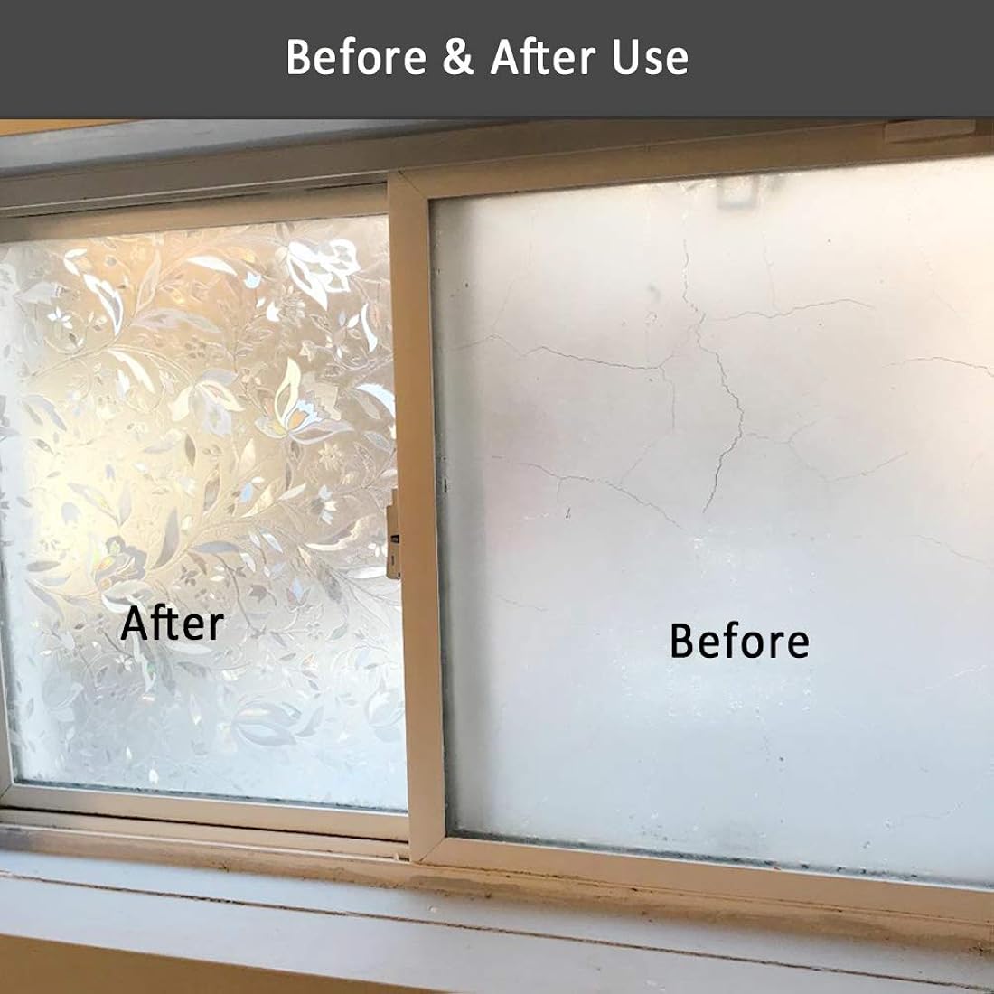 Película decorativa para ventana, película de privacidad