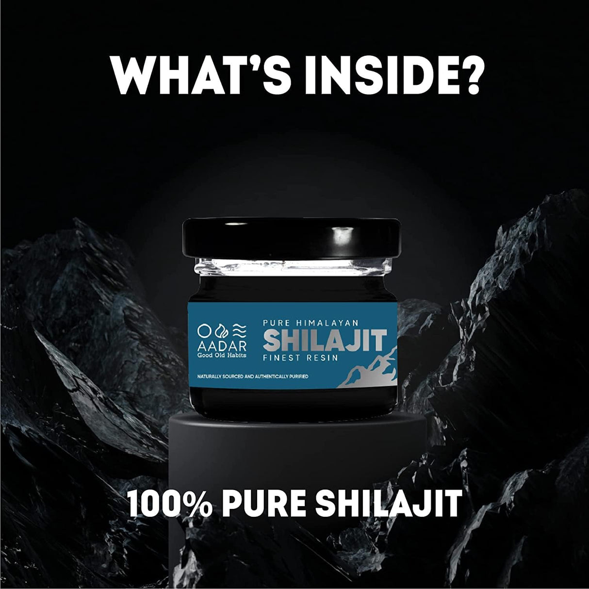 Suplemento Resina Shilajit pura y natural del Himalaya