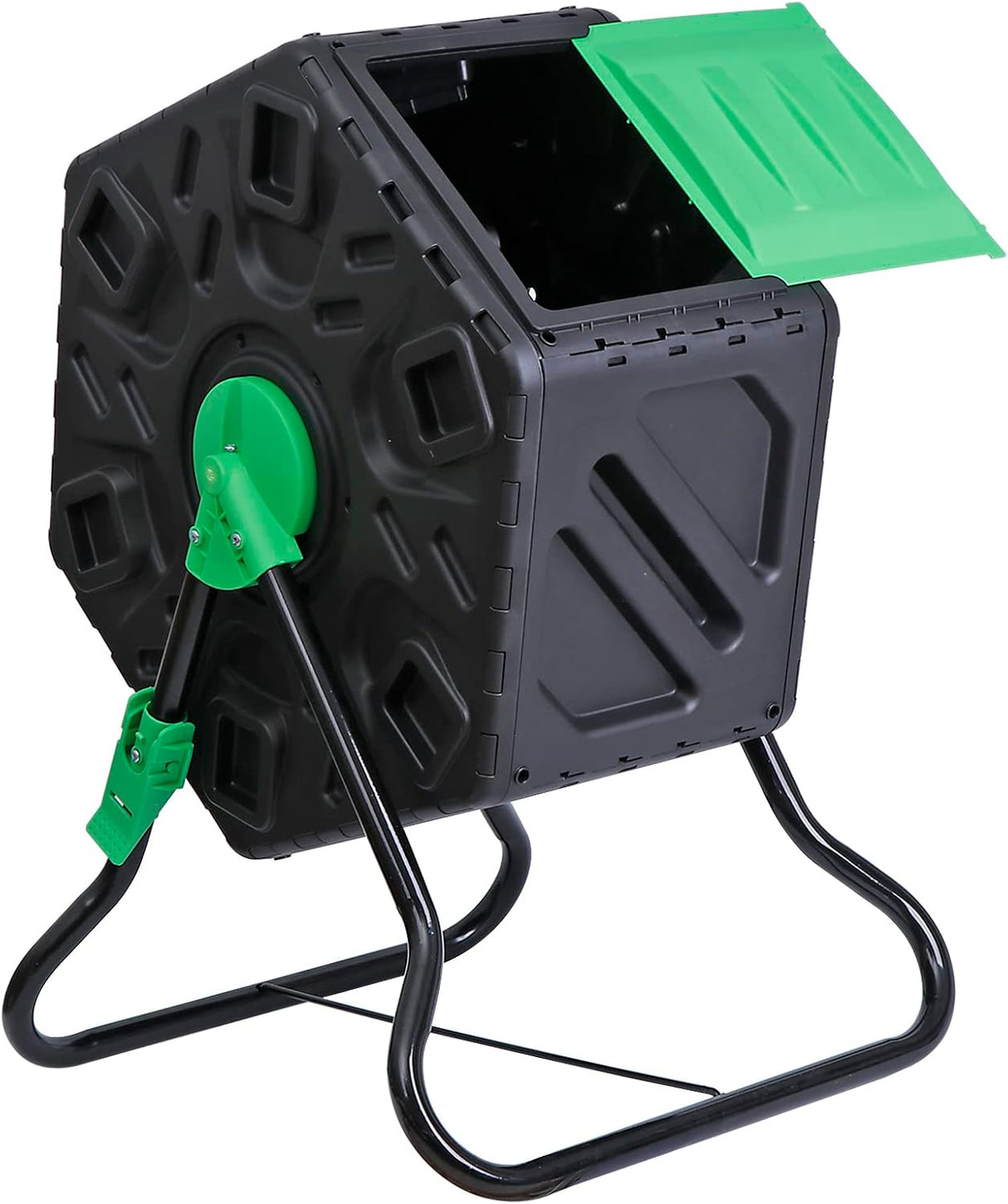 Compostador HomGarden 18.5 Gal, Cámara Única, Puerta Deslizante