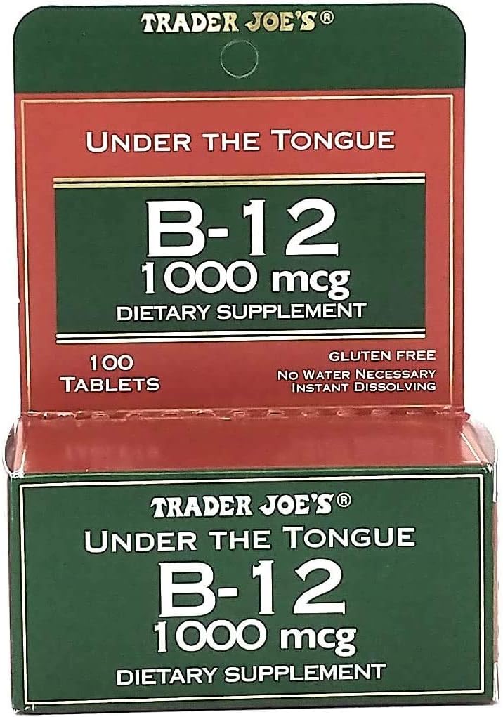Suplemento B-12 1000 mcg Trader Joe's, 100 tabletas