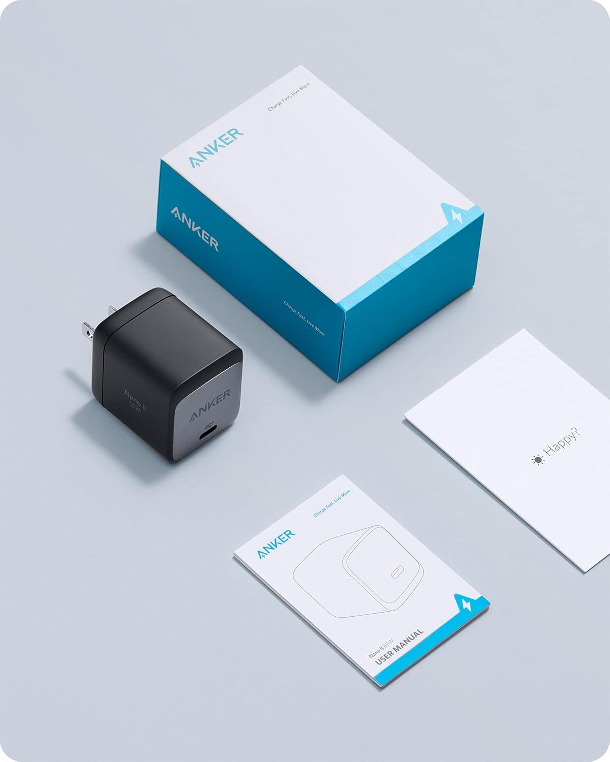 Cargador plegable compacto rápido GaN II Anker