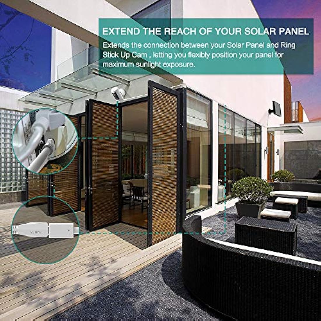 Cable de extensión de alimentación micro USB TUSITA (6M)