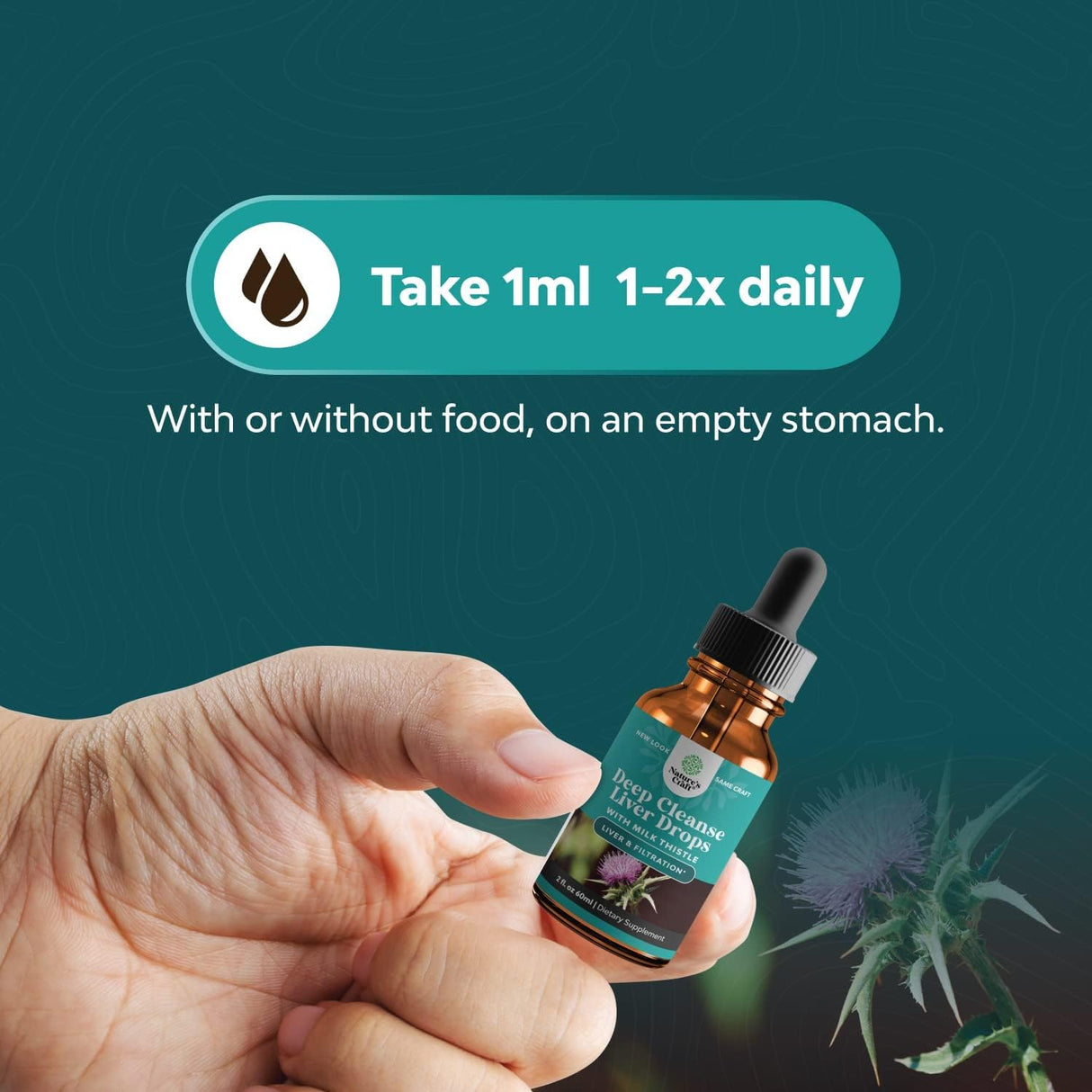 Suplemento Tintura de Cardo Mariano Alcachofa para el Hígado