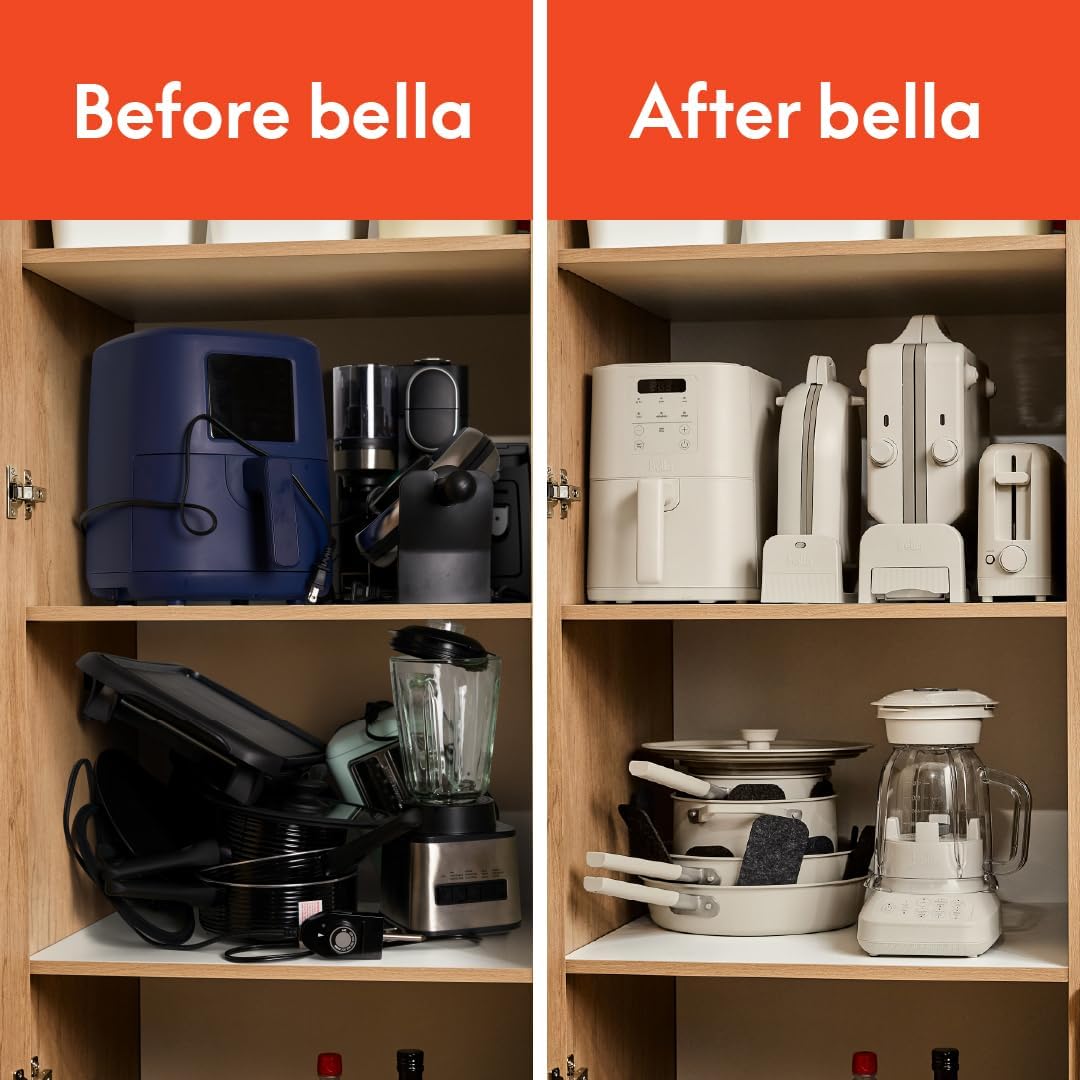 Waflera Flip-n-Store Bella, Cerámica Antiadherente, 1000W