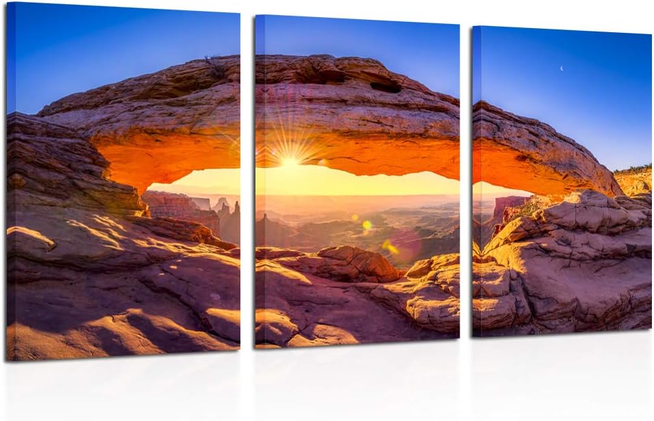 Impresión fotográfica de 3 paneles del Parque Nacional Canyonlands