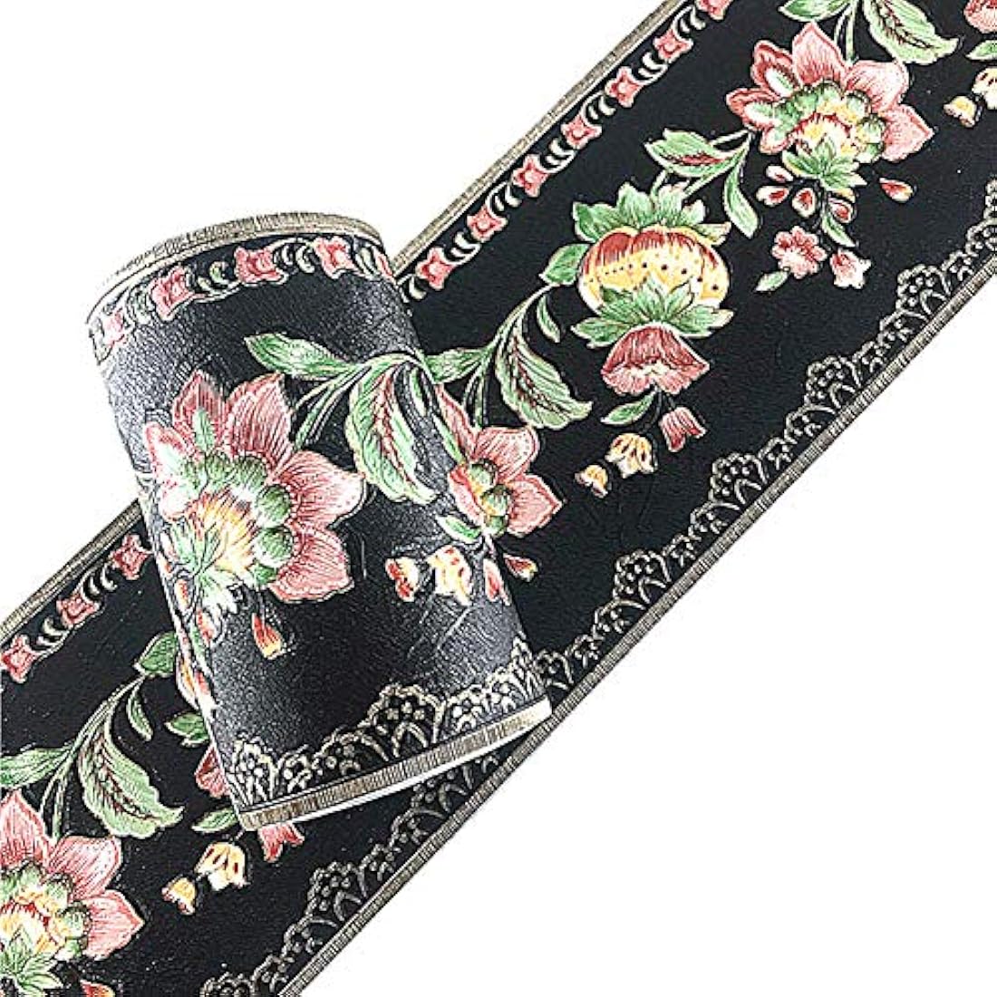 Papel pintado autoadhesivo para pared negro (4.2 x 196.8)