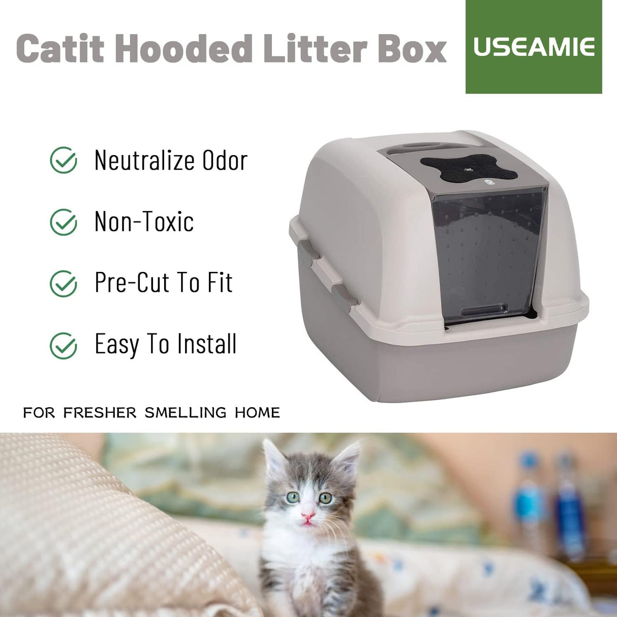 Filtros de repuesto para caja de arena para gatos