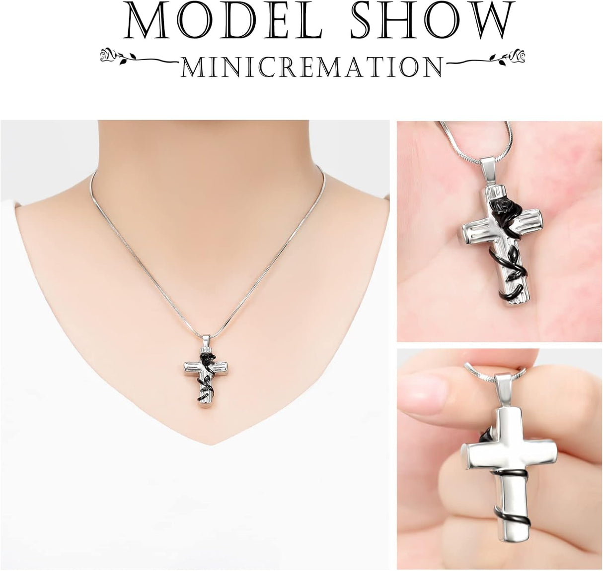 Collar de urna para cenizas para cremación, conmemorativo