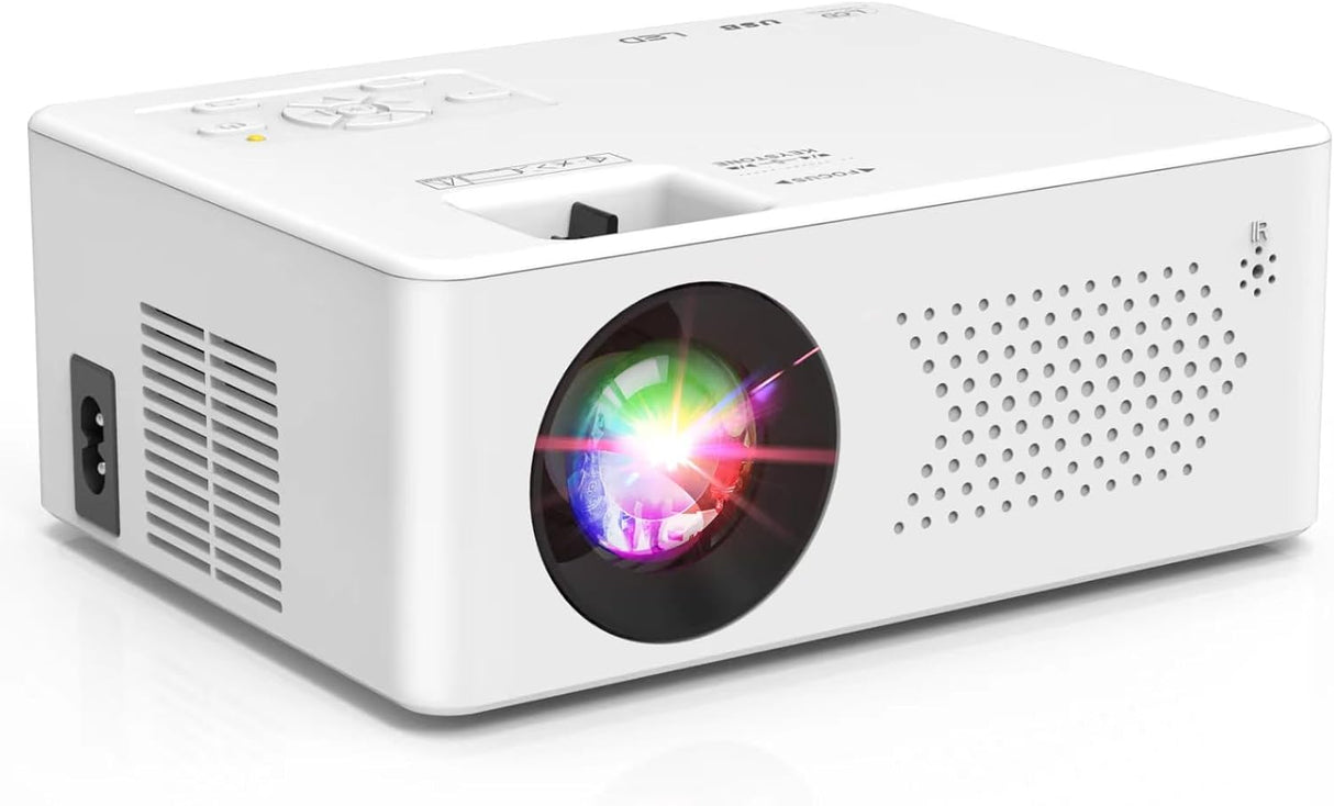 Proyector Bluetooth Mini, Full HD 1080P, Portátil y Compacto