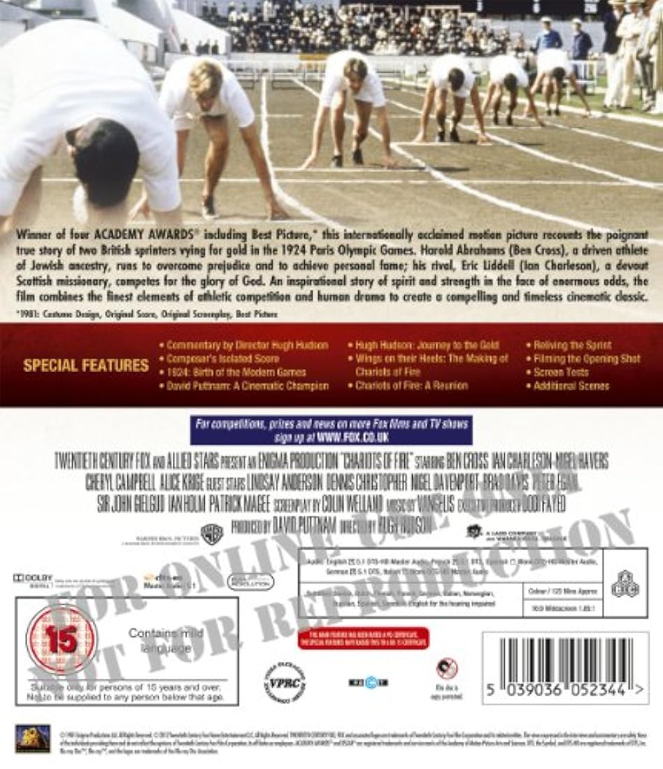 Chariots of Fire 30th Anniversary Edition Blu-ray