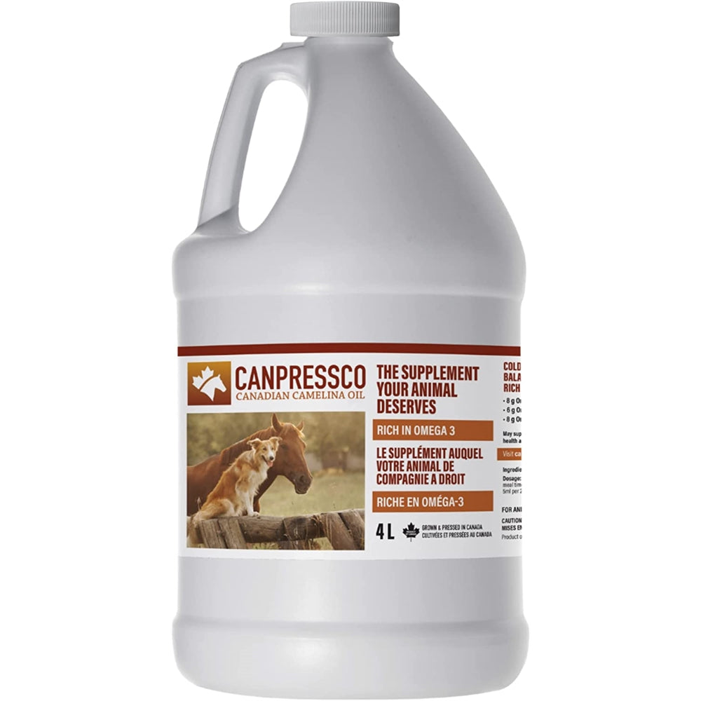 Suplementos Jarro de aceite de Camelina de 4 L con bomba