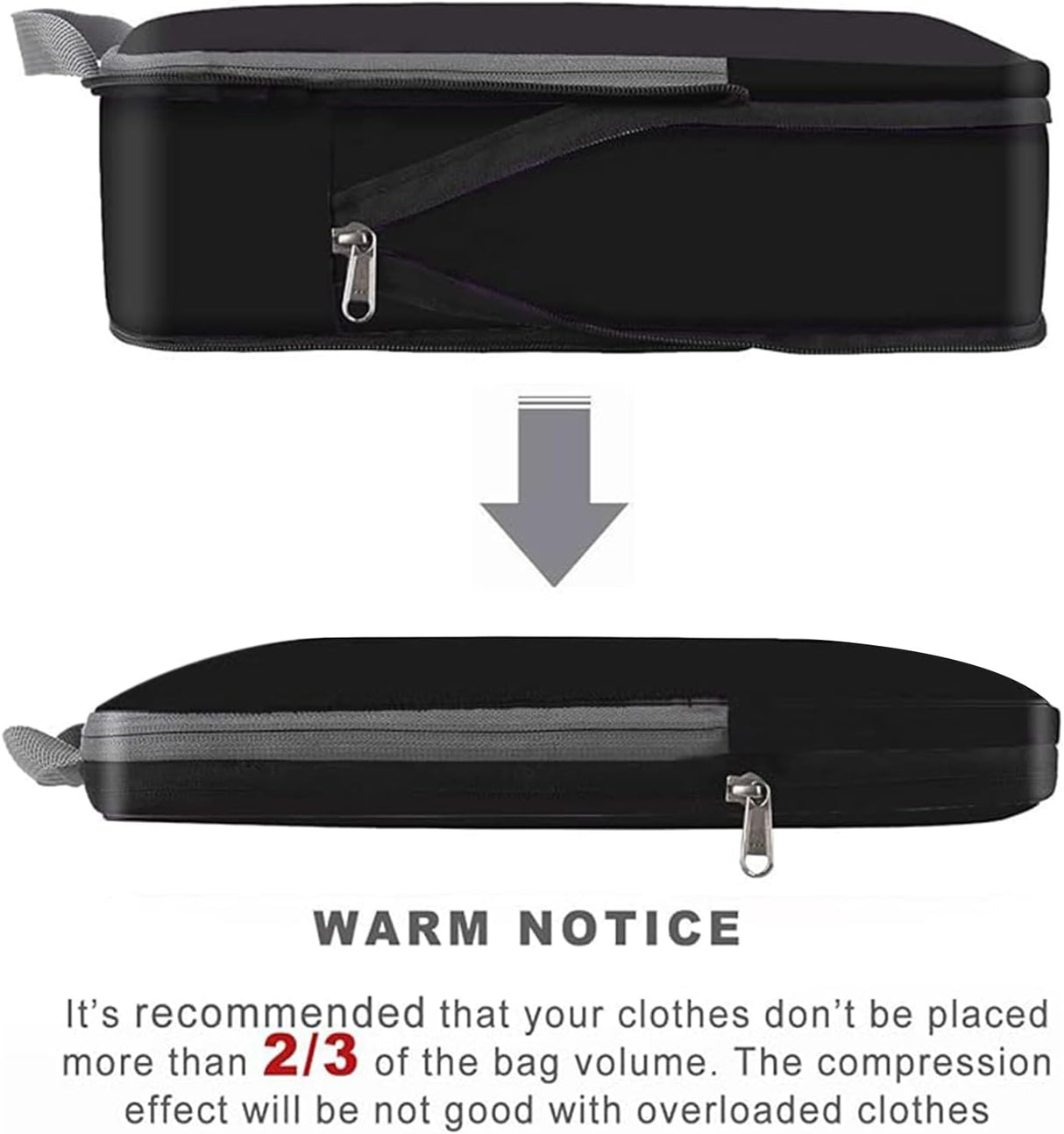 Cubos de compresión BAGAIL 4 Set Accesorios de viaje