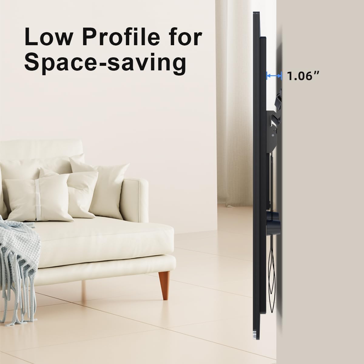 Soporte de TV Suptek, montaje sin perforación, modelo MF8