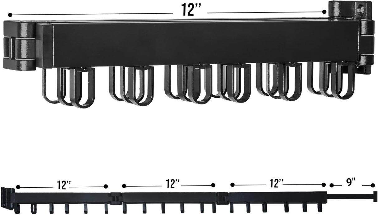 Tendedero Plegable de Pared - Tri-Fold Expandible y Retráctil