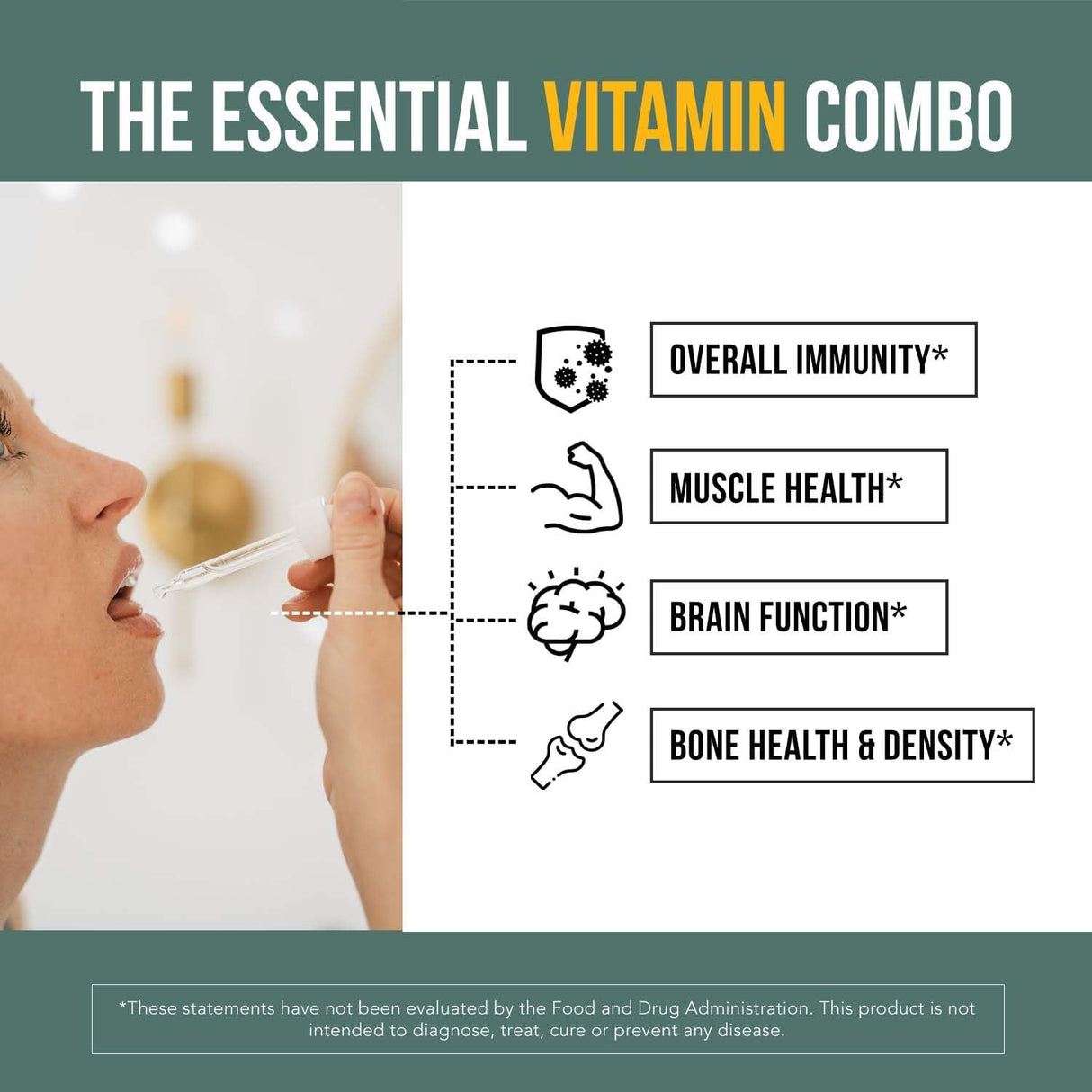 Vitamina D3 + K2 Orgánica y Vegana - Gotas Sublinguales