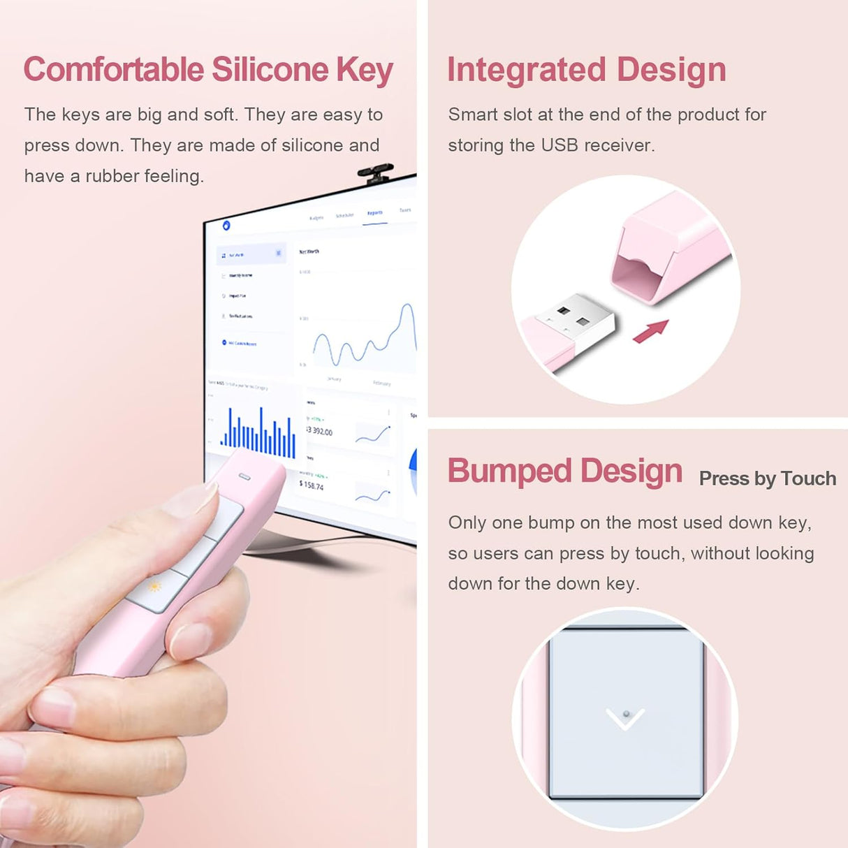 NORWII N26 Mando Inalámbrico para Presentaciones PowerPoint