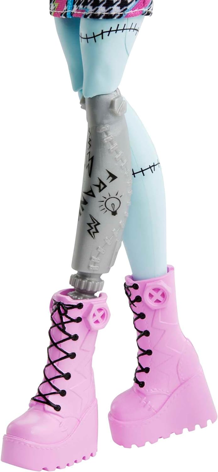 Muñeca Frankie Monster High con 10+ Juntas Flexibles 4+ Años