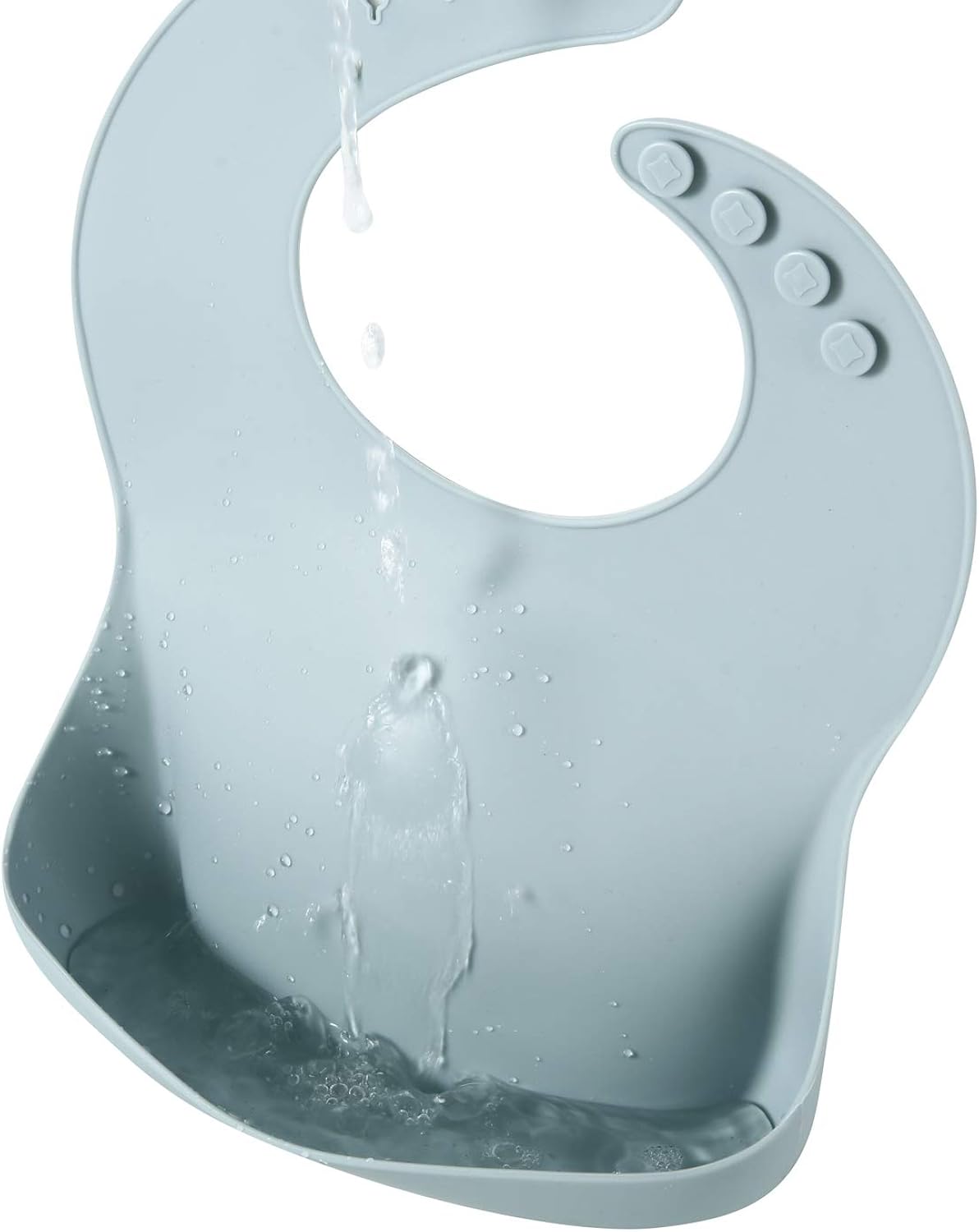 Juego de 3 bonitos baberos de silicona para bebés 10-72 mese