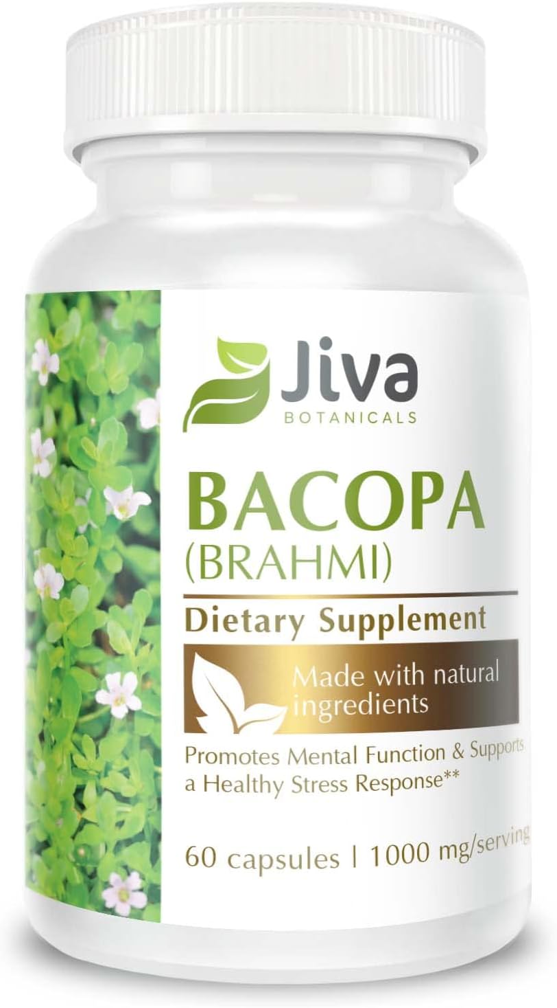 Suplemento Cápsulas de Bacopa Monnieri/Brahmi 300 mg