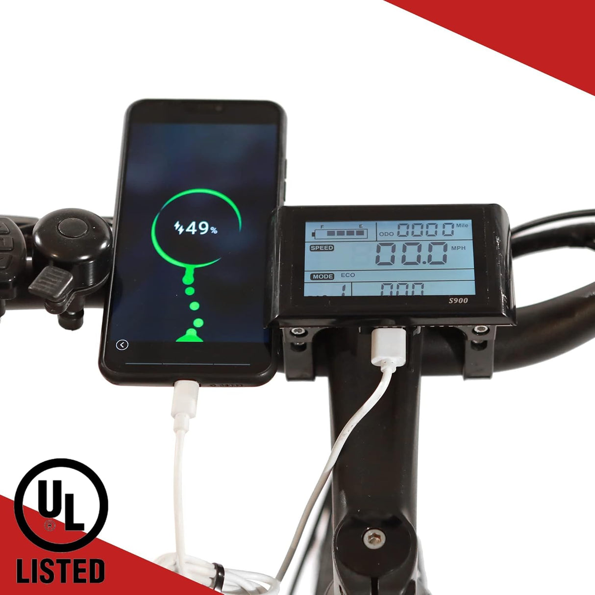 Bicicleta eléctrica ECOTRIC 26” 500W, batería extraíble, montaña