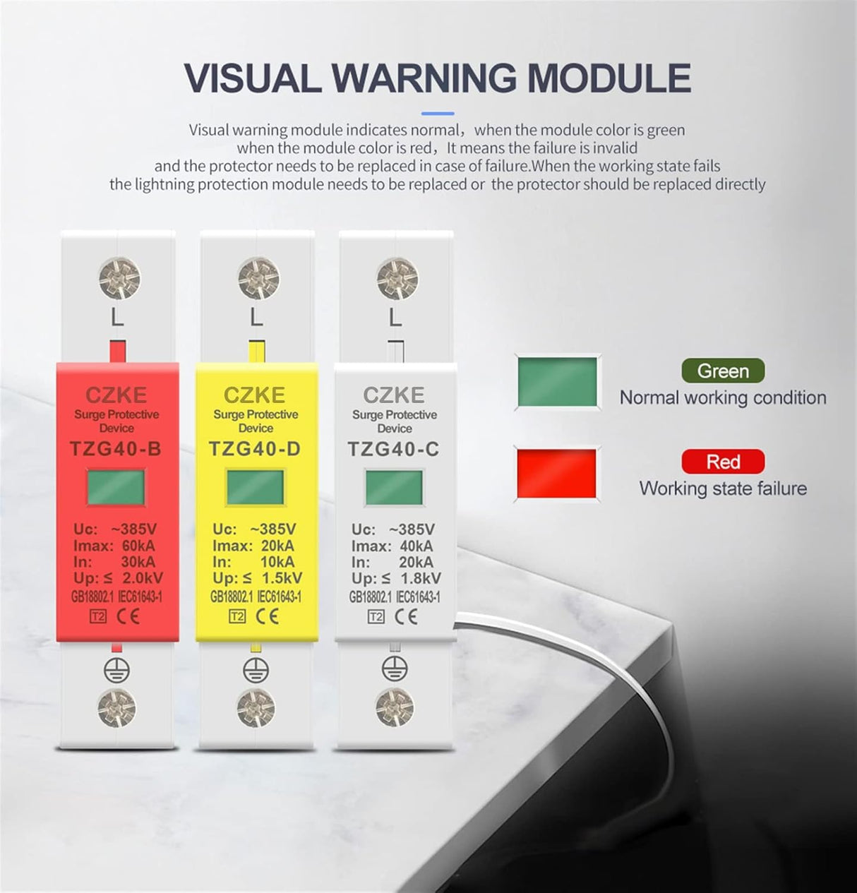 Dispositivo de protección contra sobretensiones de bajo voltaje