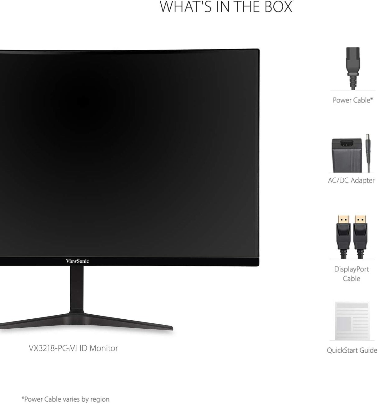 Monitor Curvo 32 - ViewSonic, 1080p, 180Hz, VX3218-PC-MHD