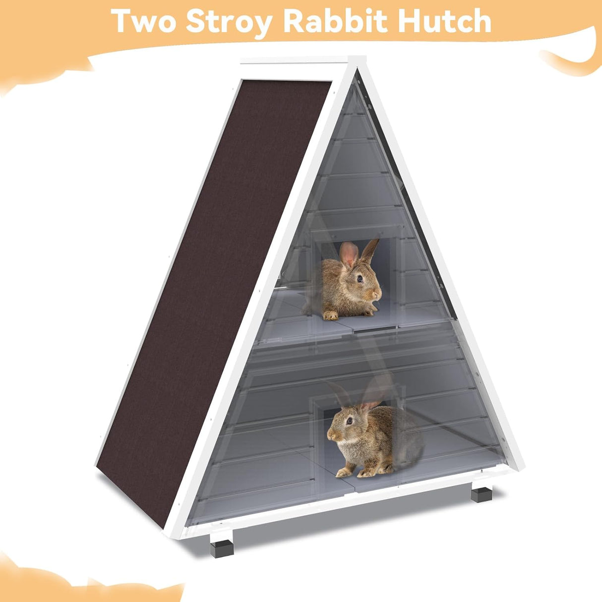 Casa para gatos al aire libre resistente con puerta de escape