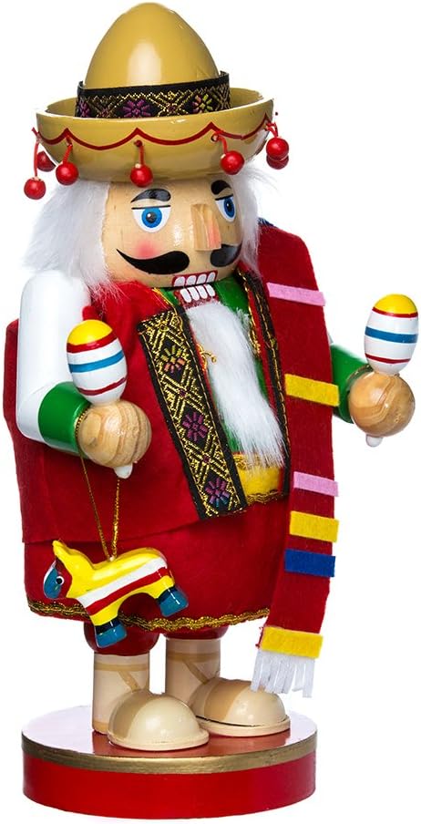 Adorno de mesa Nutcracker Mexicano - Kurt Adler, Colección Chubby