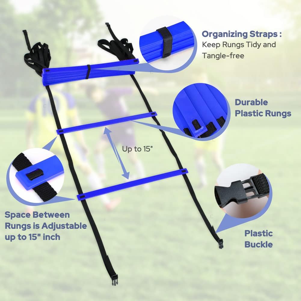 Escalera de Agilidad GHB 12 Rung 20ft con Bolsa de Transporte