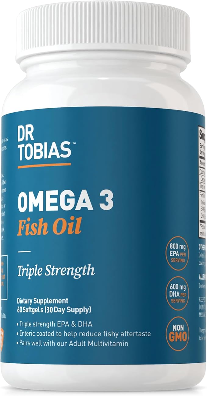 Suplemento Omega 3 Dr. Tobias 2000mg 60 cápsulas blando