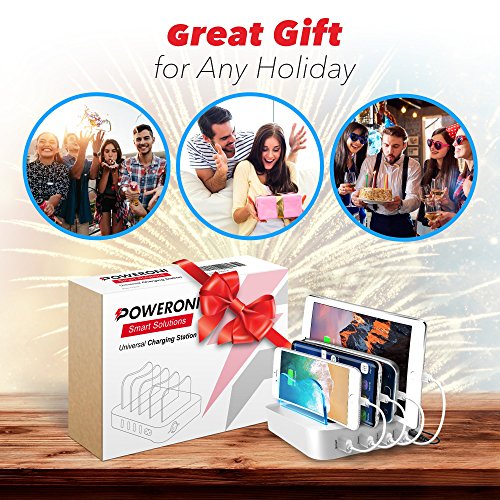 Estación de carga USB 4 puertos / para celulares y tabletas